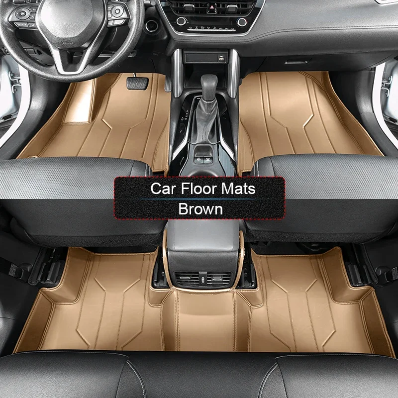 

For Toyota Corolla Cross 2021-Present Custom Nappa Leather Car Foot Protect Mat Auto Luxury Waterproof Floor Pad Accessory