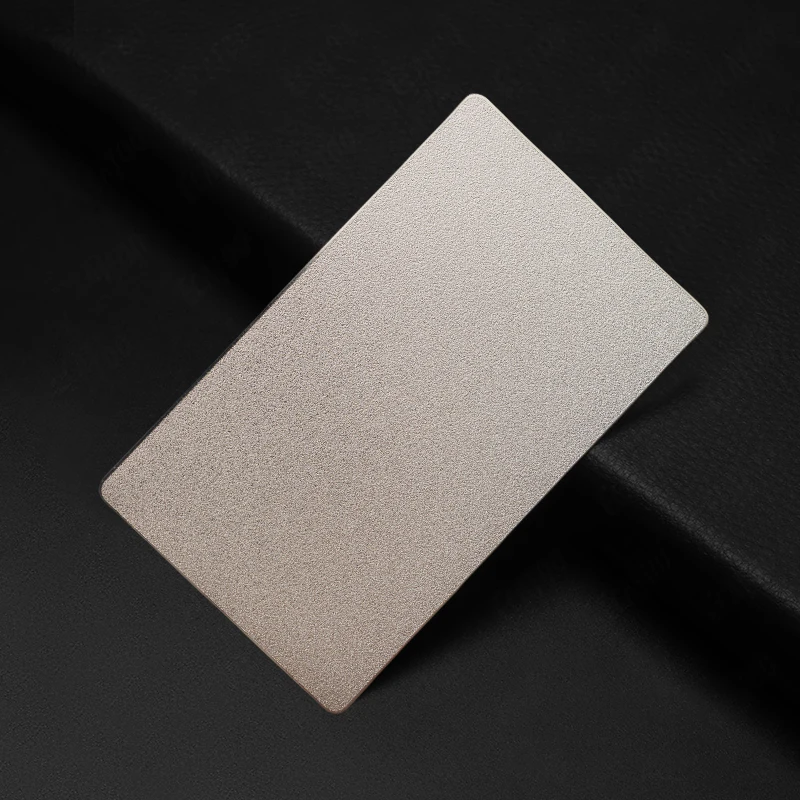 Customized query Fashion New Custom Logo Bank Metal Card 304 Stainless Steel Metal Business Card