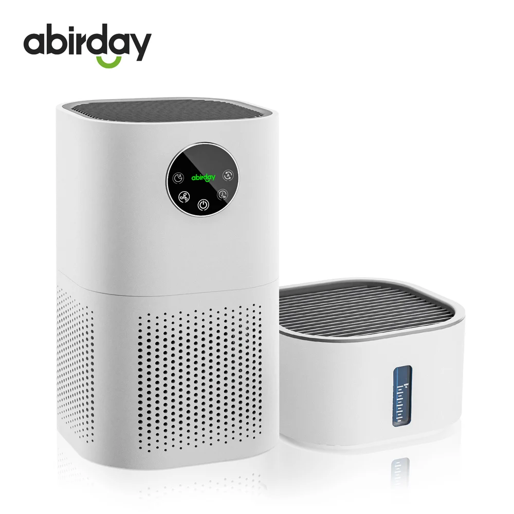 ABIRDAY Air Purifier with Humidifier Combo for Home Allergies and Pets Hair, Smokers in Bedroom, H13 True HEPA Filter，2-in-1