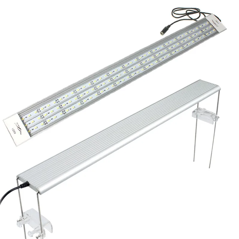 a Series LED Aquarium Lighting with Dimming 20-60CM Extensible Waterproof Clip on Aquarium Lamp Fish Tanks Accessories