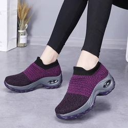 Taglia 35-43 scarpe comode con calzino Slip on scarpe da passeggio Sneakers da donna scarpe da corsa con cuscino d'aria scarpe sportive Casual antiscivolo