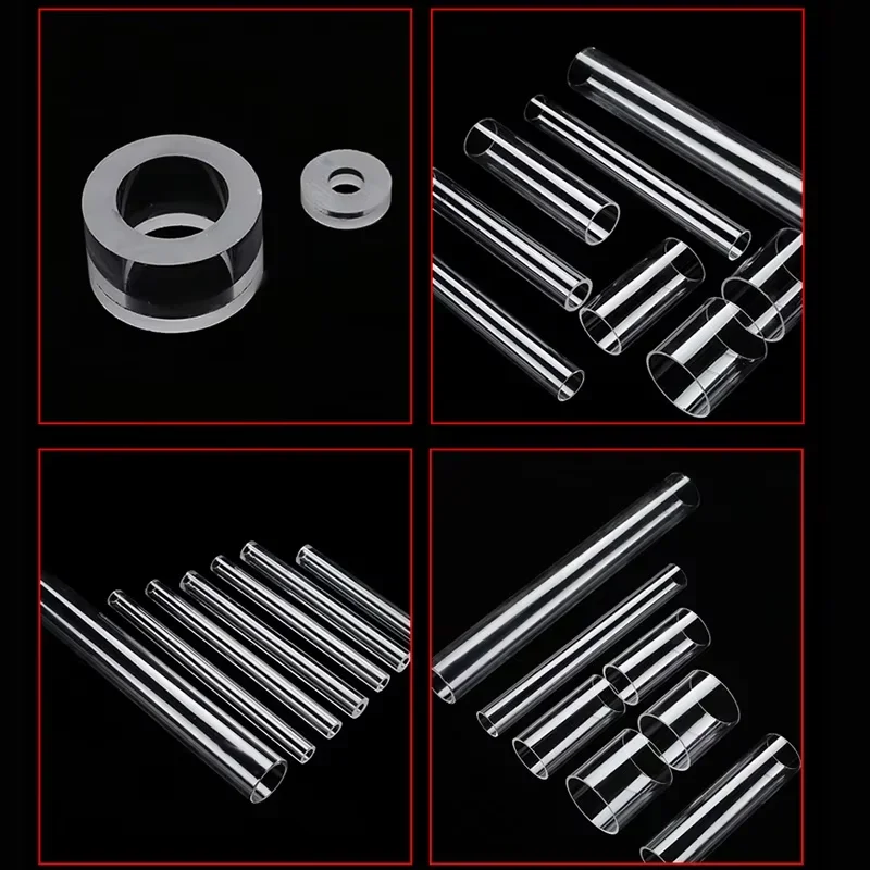 Polished Heat Resistance Fused Silica Quartz Glass Tubes  (welcome customized)