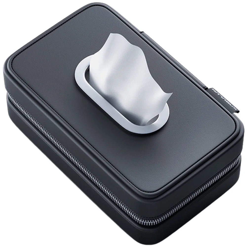 Vehicle Accessories Car Tissue Box Adjustable Straps Comfortable Touch Compact Storage Solution Easy Tissue Access