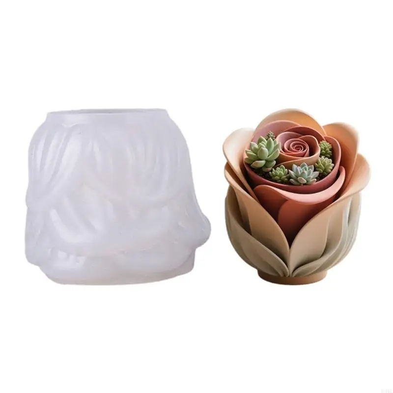 

R3MC Уникальный дизайн розы Силиконовая форма, подходящая для бетонных изделий