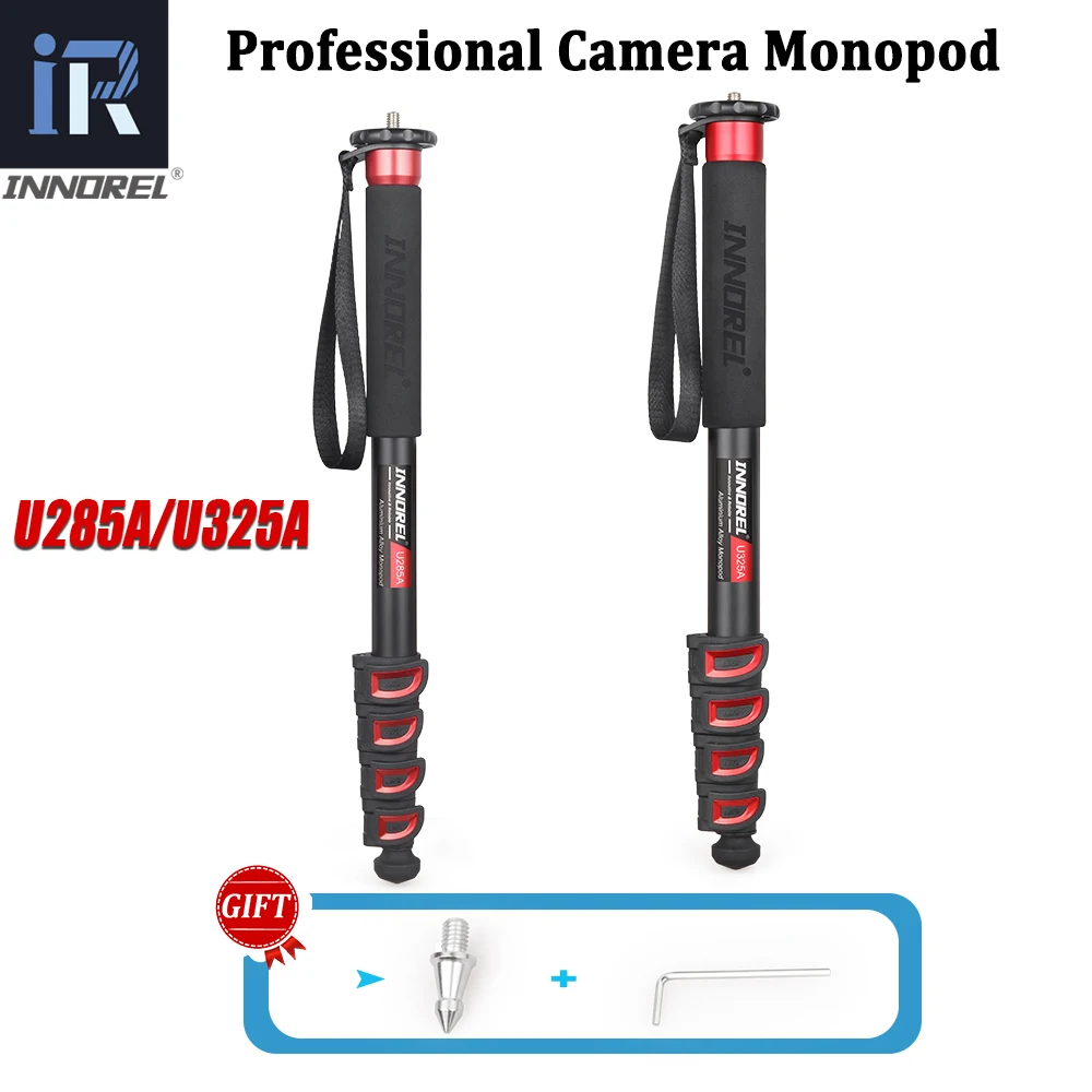 INNOREL U285A/U325A Camera Monopod Aluminum Portable Compact Lightweight Monopod for Canon Nikon Sony DSLR Video Camcorder DV