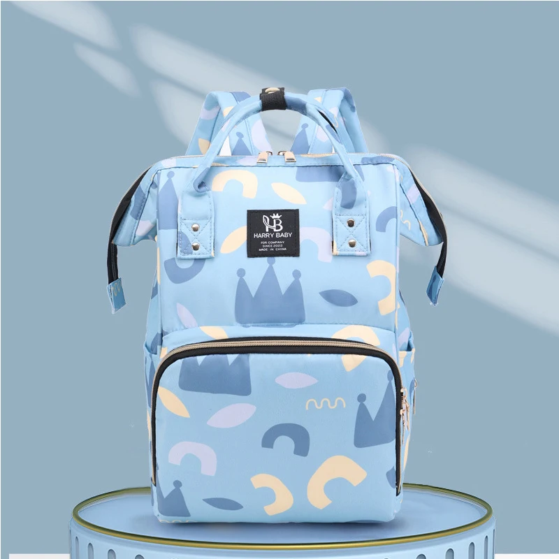 

1 Piece of Fashionable Printed Mother and Baby Bag, Multi-Functional Insulated Bottle Compartment, Mommy Backpack, Oxford Cloth Large Capacity Mommy Bag, Suitable for Daily Travel