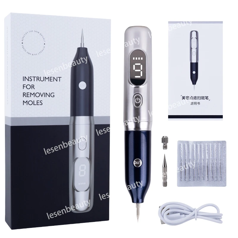 Laser Plasma Pen Black Dots LCD Plasma Pen Professional Facial Care Beauty Equipment USB Rechargeable Papilloma Skin Tag Removal