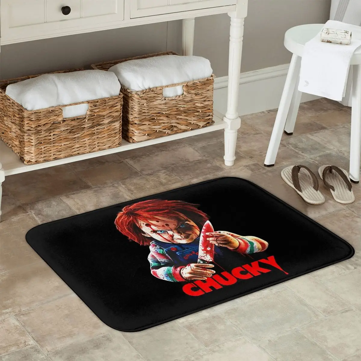 Bride Of Chucky Horror Film Movie Non-slip Doormat Floor Mat Carpet Rug for Kitchen Entrance Bathroom Living room Footpad Mats
