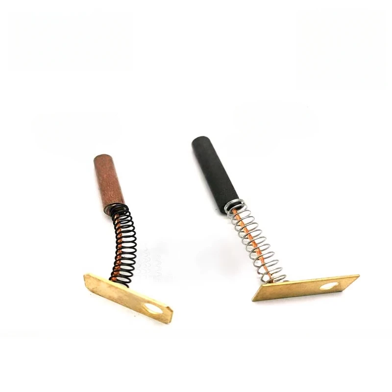 

Regulator carbon brush 5/5.5/6X7X18 cylindrical twinning machine spring high copper medium copper high carbon brush 6 * 20mm