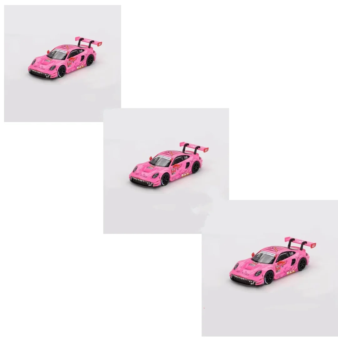 

MINIGT 1:64 Porsche 911 GT3 R 77 AO Racing 2024 IMSA ROAD AMERICA Blister Packaging Alloy Diecast Car Model Collectible
