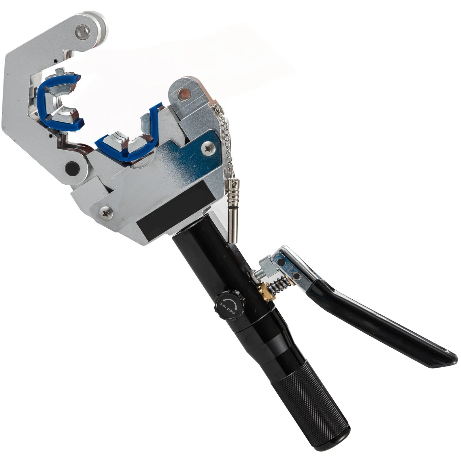 Hydraulic Hose Crimper 71500, Hand‑held Manual AC Hose Crimper Kit with 7 Die Set for Air Conditioning Hose Repair