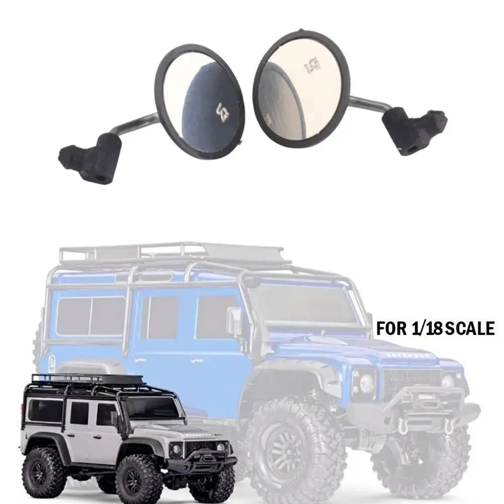 1/18 Simulated Circular Rearview Mirror/reversing Mirror For Traxxas Trx4m Defender D110 Rc Car Upgrade Accessories