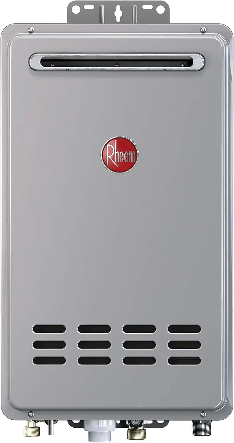 

RTG-84XLN-1 Mid-Efficiency 8.4GPM Outdoor Natural Gas Tankless Water Heater, Gray