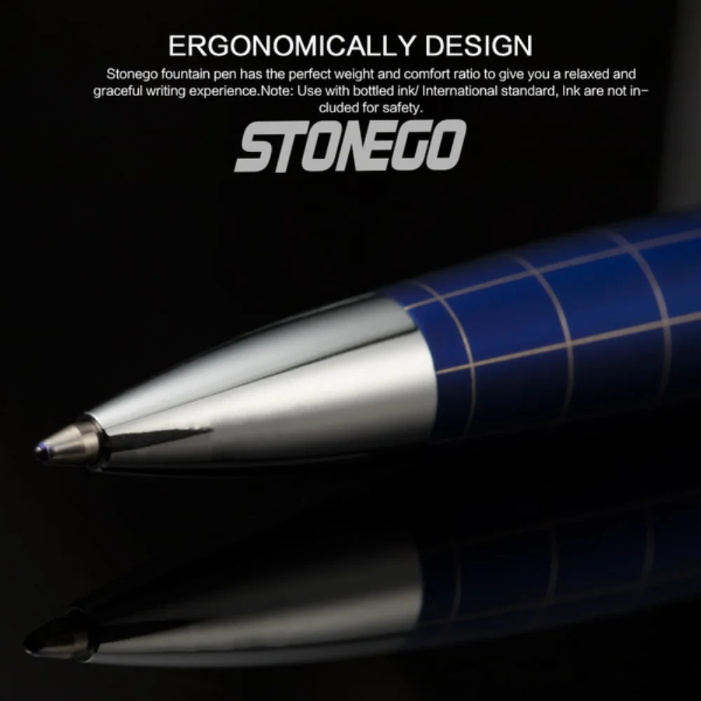 STONEGO Metal Ballpoint Pen, Medium Point 1mm Smooth Writing Premium Plating Lacquer Barrel Twist To Open Retractable Pens image 3