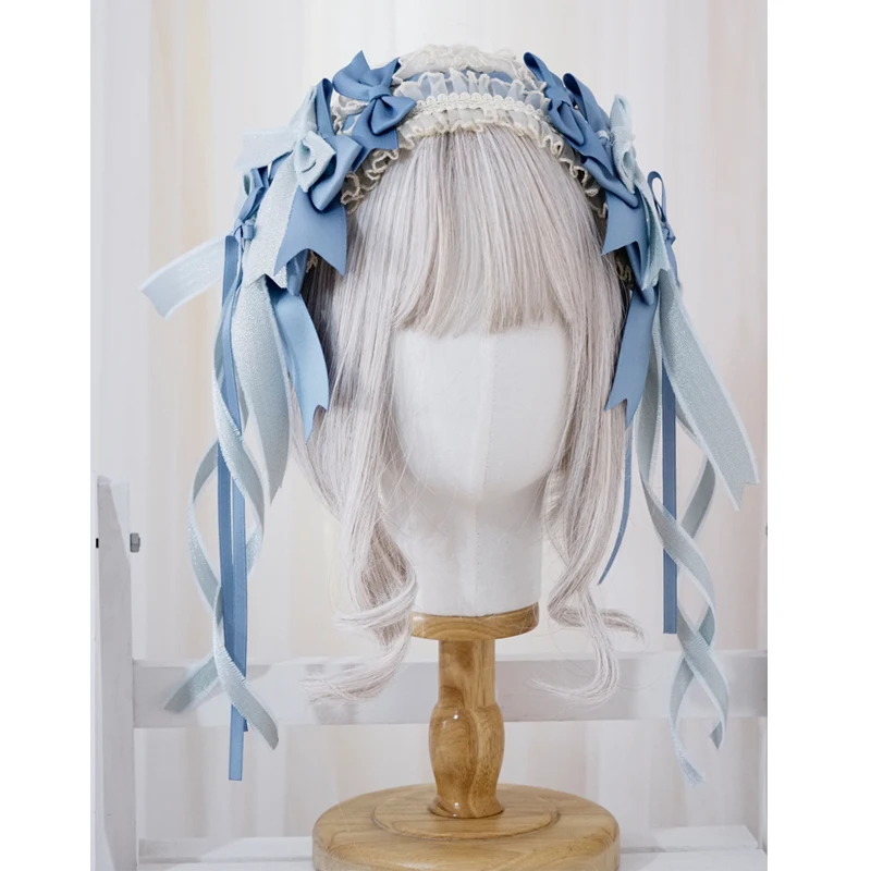 Original Lolita หญิงที่รัดผม Lolita Headdress น่ารัก Harajuku Kawaii เครื่องประดับผม