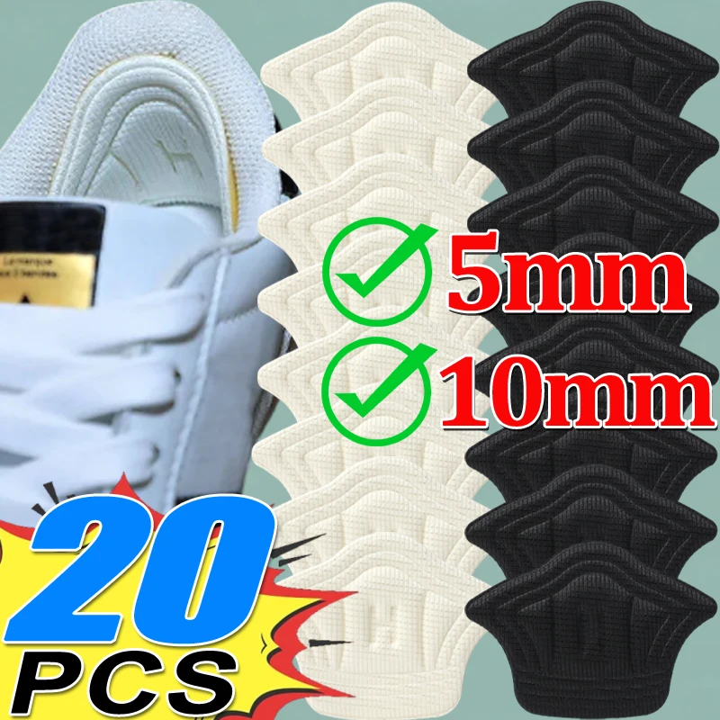 20pcs Insoles Patch Heel Pads for Sport Shoe Adjustable Size Feet Pad Pain Relief Cushion Insert Heel Back Protector Stickers