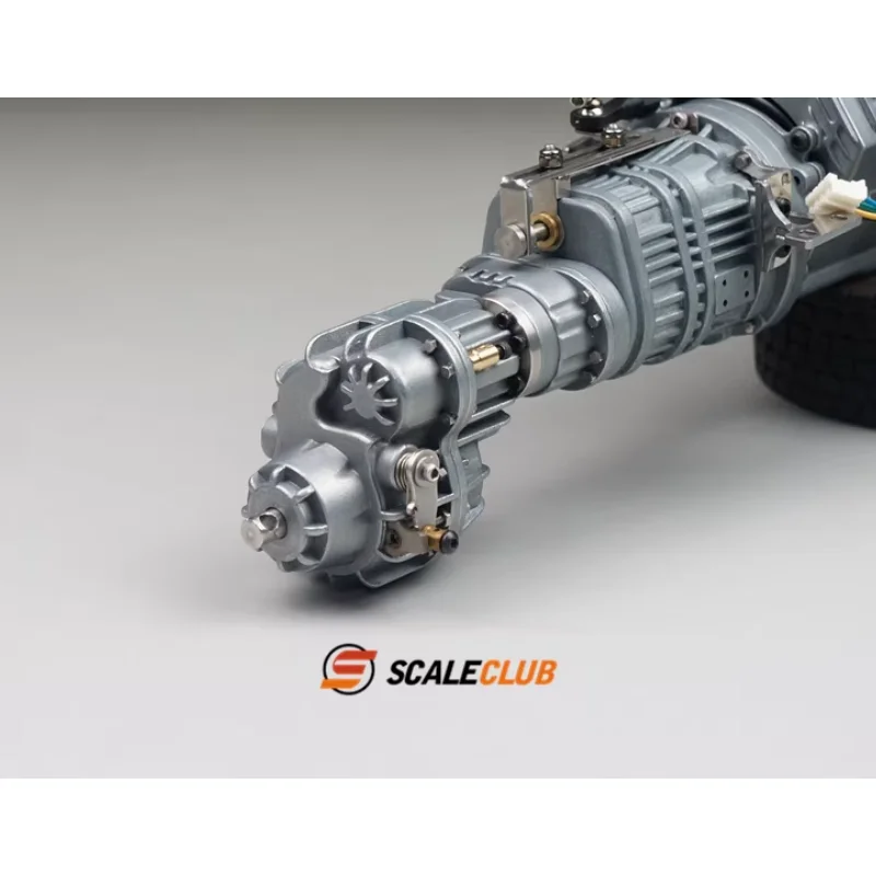 Scaleclub Modell für Tamiya 1/14 Shot 27t Vorder- und Hinterachsdifferenziale Vorder- und Hinterachsgetriebe mit integrierten Schaltungen – Detail 8