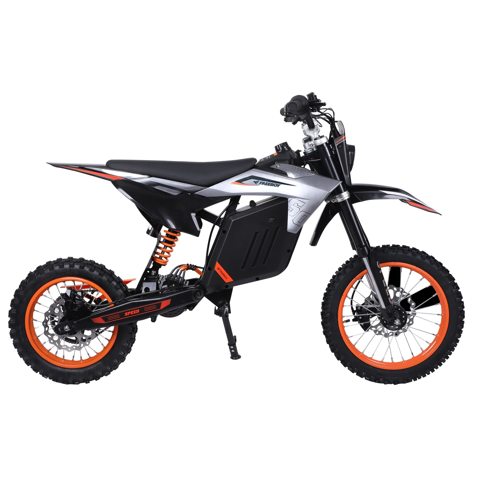 FREEBOY Y88 Adult Electric Bike, Hydraulic Disc Brakes, Front Hydraulic and Rear Spring Shock Absorber, 48V30Ah Battery, 14/12‑Inch Off‑Road Pneumatic Tires, Outdoor Off‑Road Electric Bike