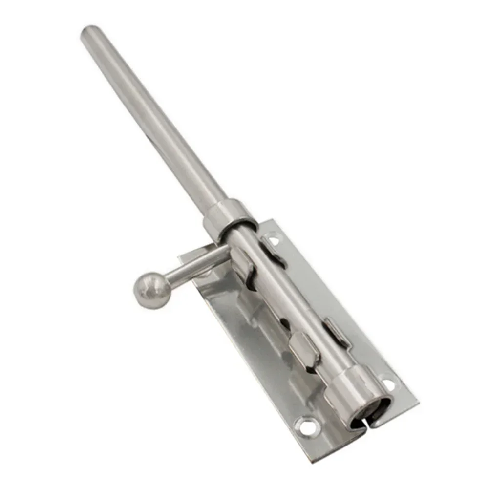 Stainless Steel Latch Door Lock Door Sliding Bolt Anti-theft Thickened Door Latch Suitable For Bathroom Toilet Lock Latch