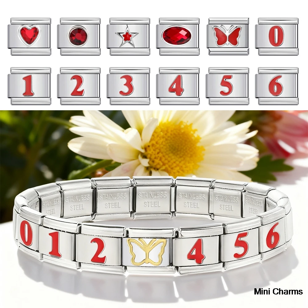 Модная-глазурь-красная-бабочка-номер-0-1-2-3-4-5-6-7-8-9-итальянская-подвеска-подходит-для-9-мм-нержавеющая-сталь-сделай-сам-бусины-ручная-цепочка