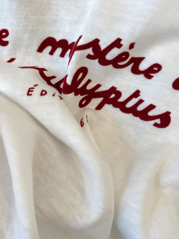 Camiseta larga de talla grande 300 Pou Fat MM para primavera y otoño, camiseta fina de algodón con copos de nieve, protección solar, Top holgado Simple con letras