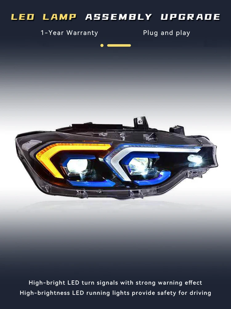 Headlight Accessory For BMW 3 Series F30 F35 320 325 2013-2018 Highlight Auto LED Lights for Vehicles Front Lamps Tools Car Ligh