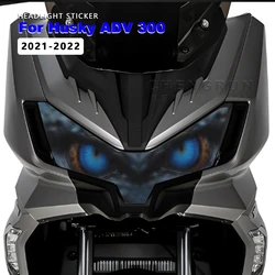 Headlight Sticker Waterproof Motorcycle Decals for Sym Husky ADV 300 2024 Accessories Head Light Motorbike Stickers