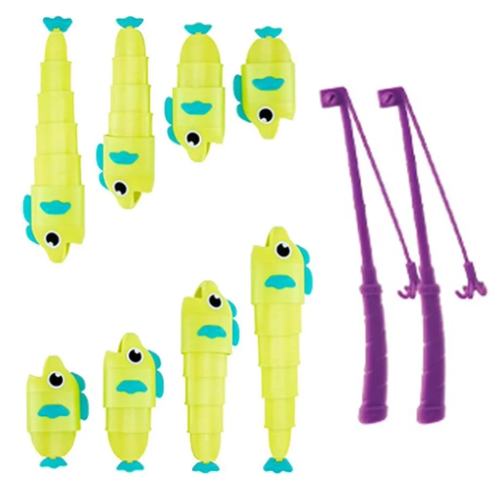 Giochi di Pesca Magnetici per Bambini, Set Canna da Pesca e Piatto da Pesca, Giocattolo Elettrico Colorato per l'Educazione Precoce