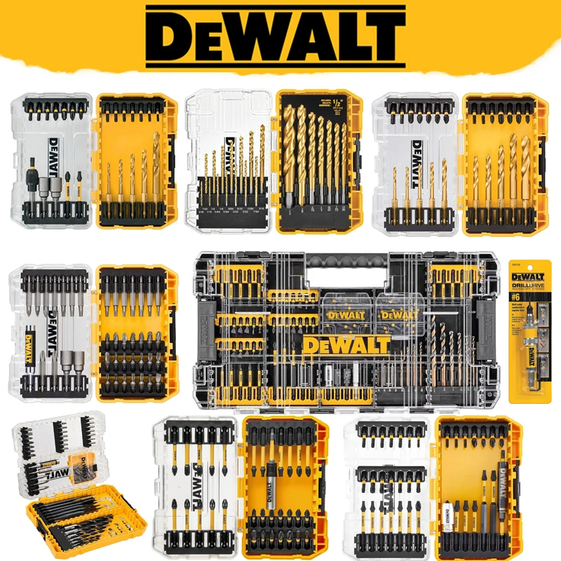 DEWALT zestaw bitów wkrętaków elektrycznych głowica wiertarska DW2700 DT71511 DT70518 DW1361 DT70730T DT70735 DT70758 DWANGFT100SET część narzędziowa