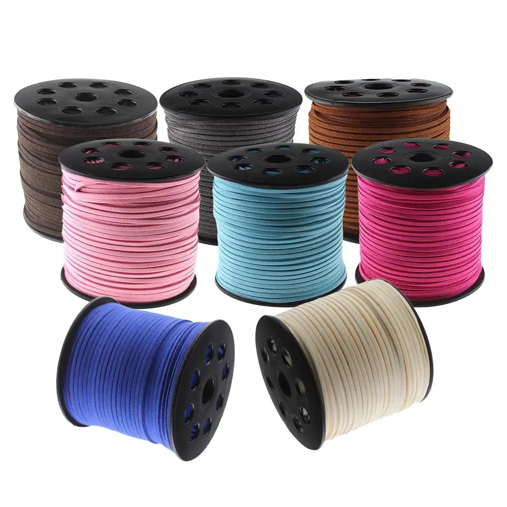 Durable Suede Jewelry String Rope Continuous Length Beading Thread for Craft Packing and Party Favors