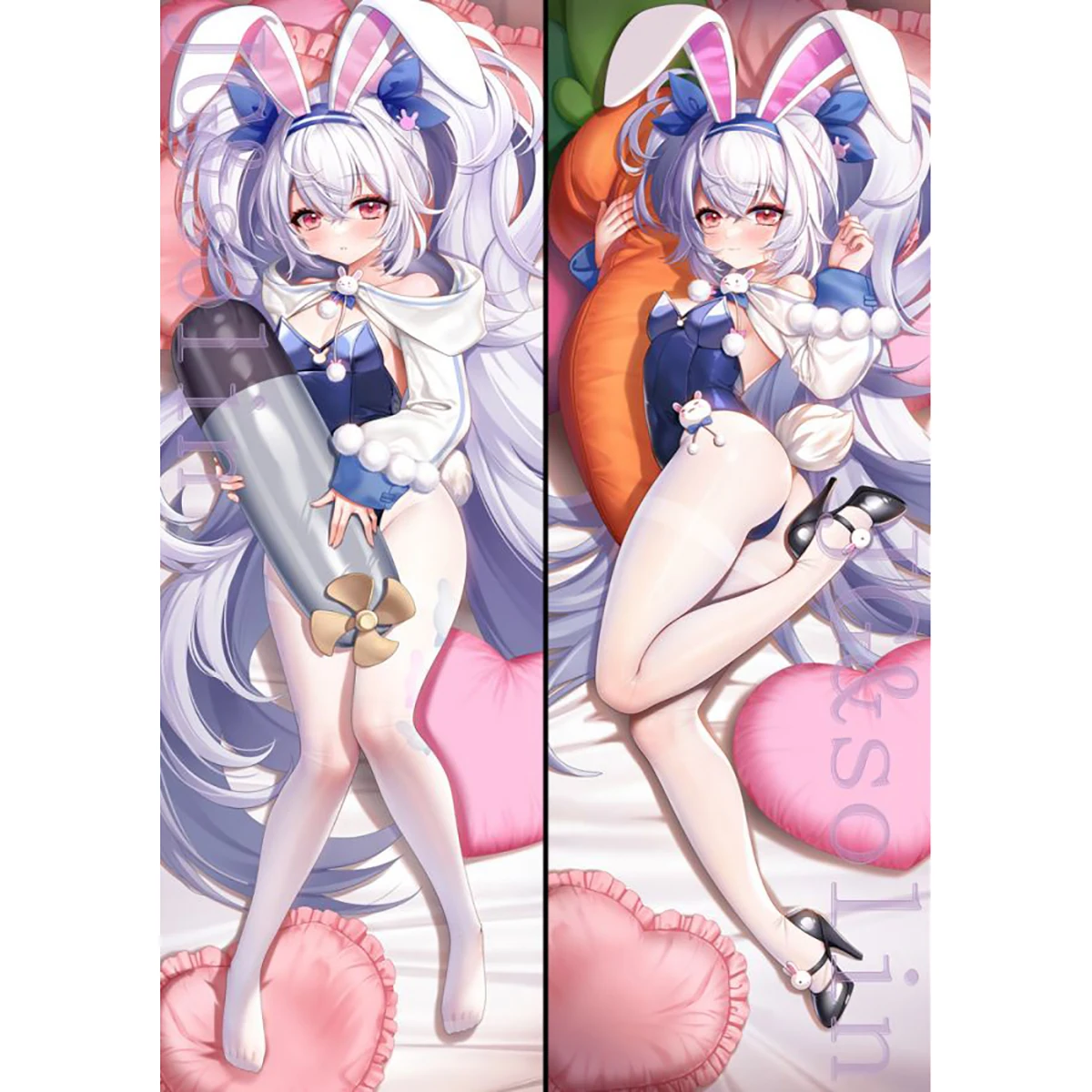 

Anime Azur Lane Bunny girl USS Laffey Sexy Dakimakura Hugging Body Pillow Case Otaku Male Pillow Cushion Bed Linings