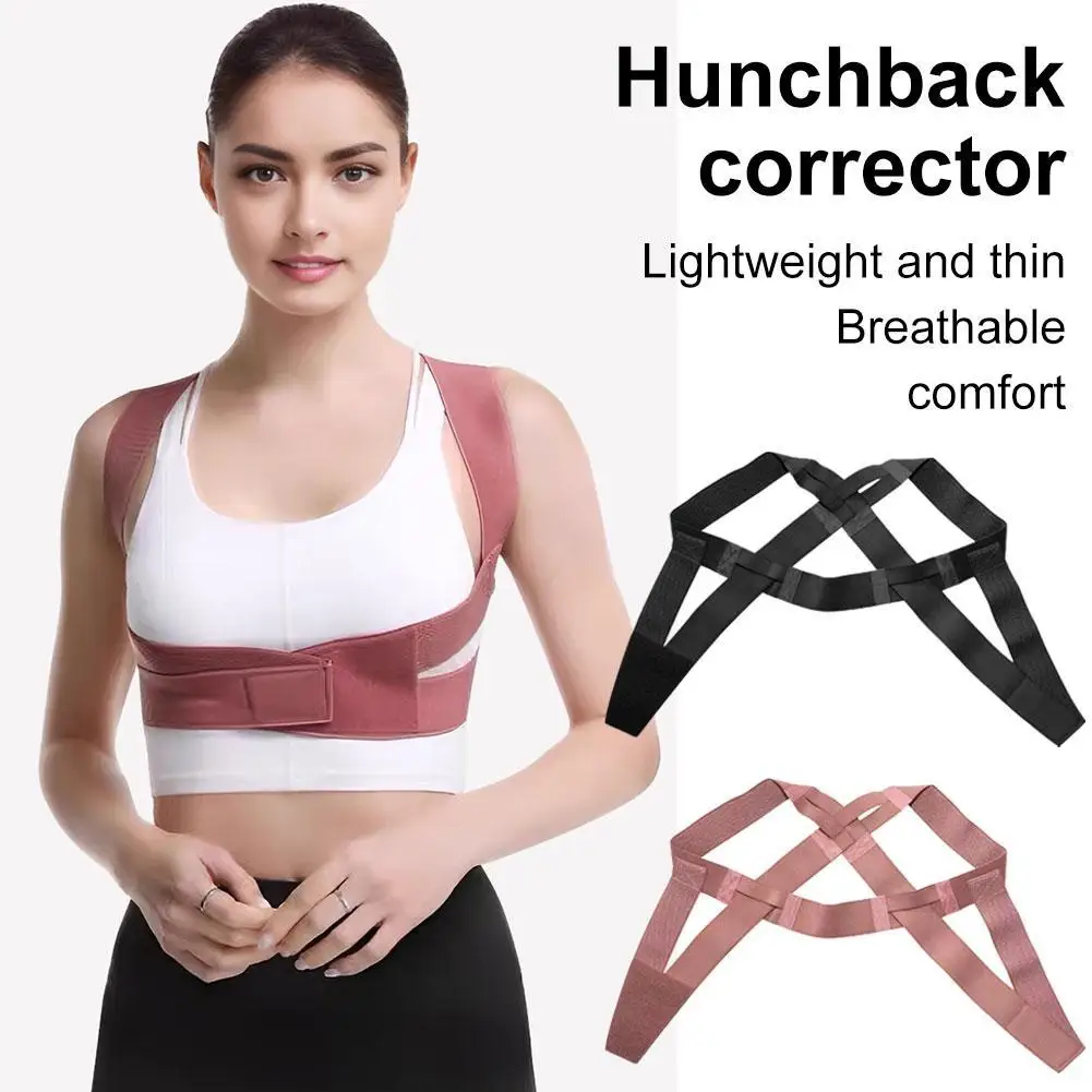 1pcs Chest Posture Corrector Invisible Body Shaper Women Adjustable Elastic Back Support Belt Shoulder Brace Body Shaper Corset