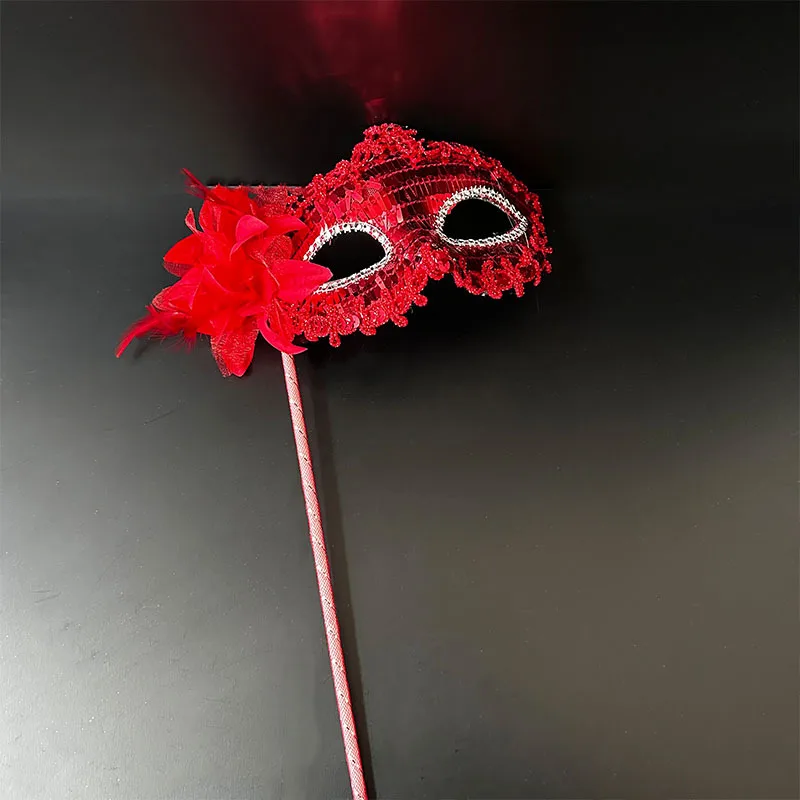 Sequin Mask Handheld Ball Mask Party Mask Decorative For Party Accessory Photo Booth Costume Party