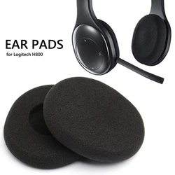 1 Pair Black Replacement Earphone Ear Pad Earpads Sponge Soft Foam Cushion For Logitech H800 HeadphoneHeadsetAccessoriesNew