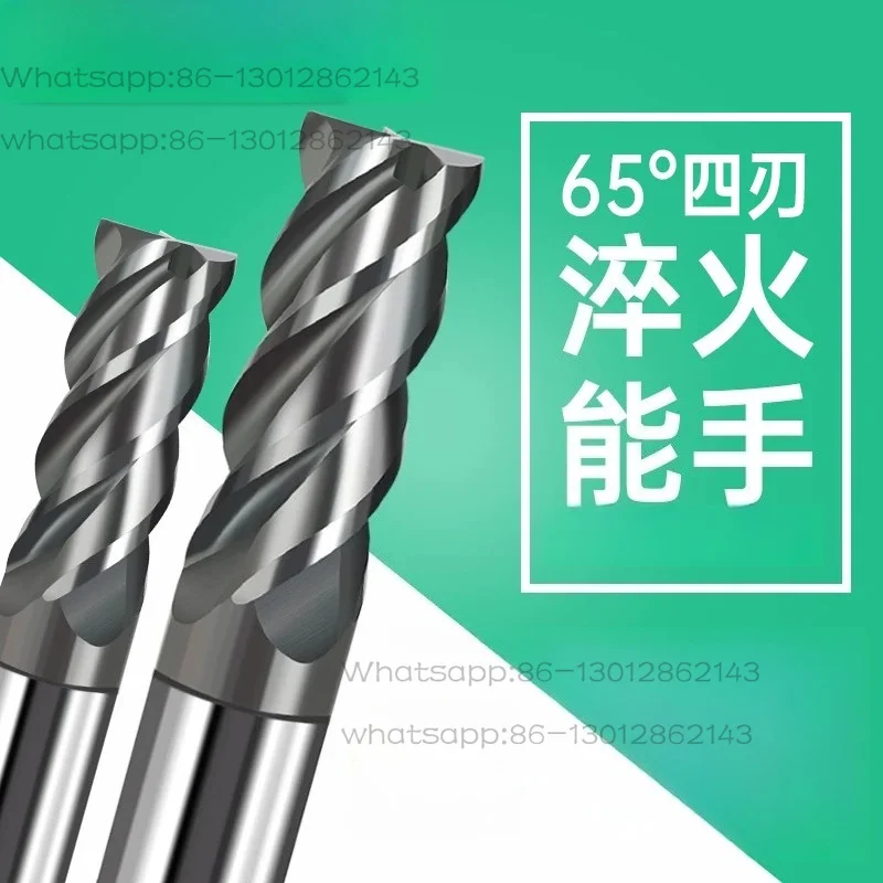 65度タングステン鋼製フライス盤用切削工具、数値制御工具、超硬コーティングエンドミル、ステンレス鋼工具