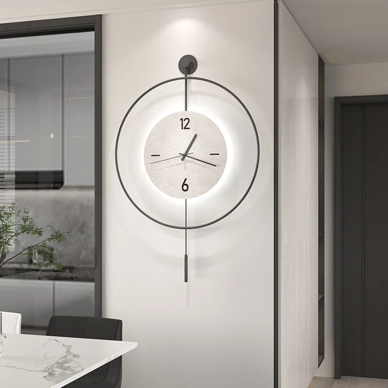 

Simple Modern Silent Wall Clock Watch Home Decor Items Room Decoration With Lamp Clocks Pictures Wall Decoration Watches Garden