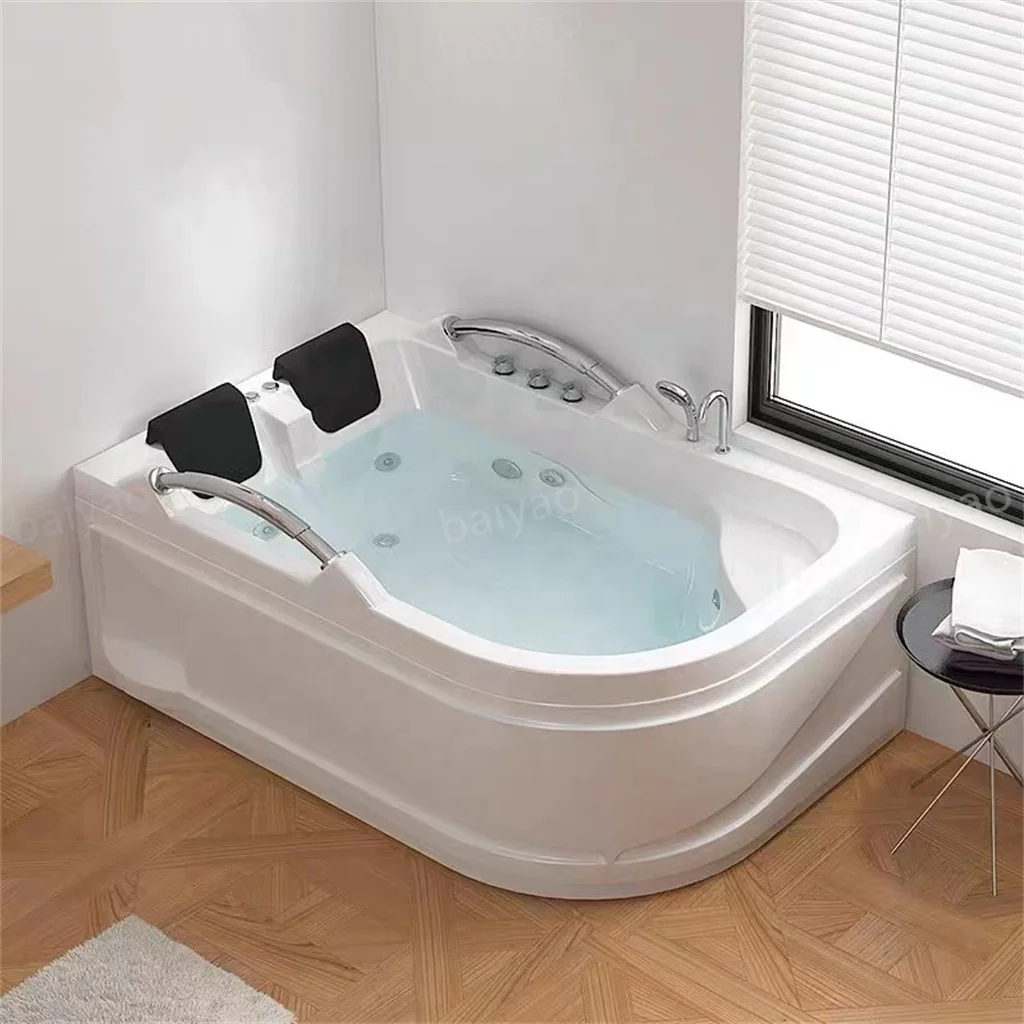 

Гидромассажная катушка белого цвета Jakuzzi Spa, 2-местные ванны, сексуальная массажная ванна, жакзалер со светодиодной подсветкой, ванны