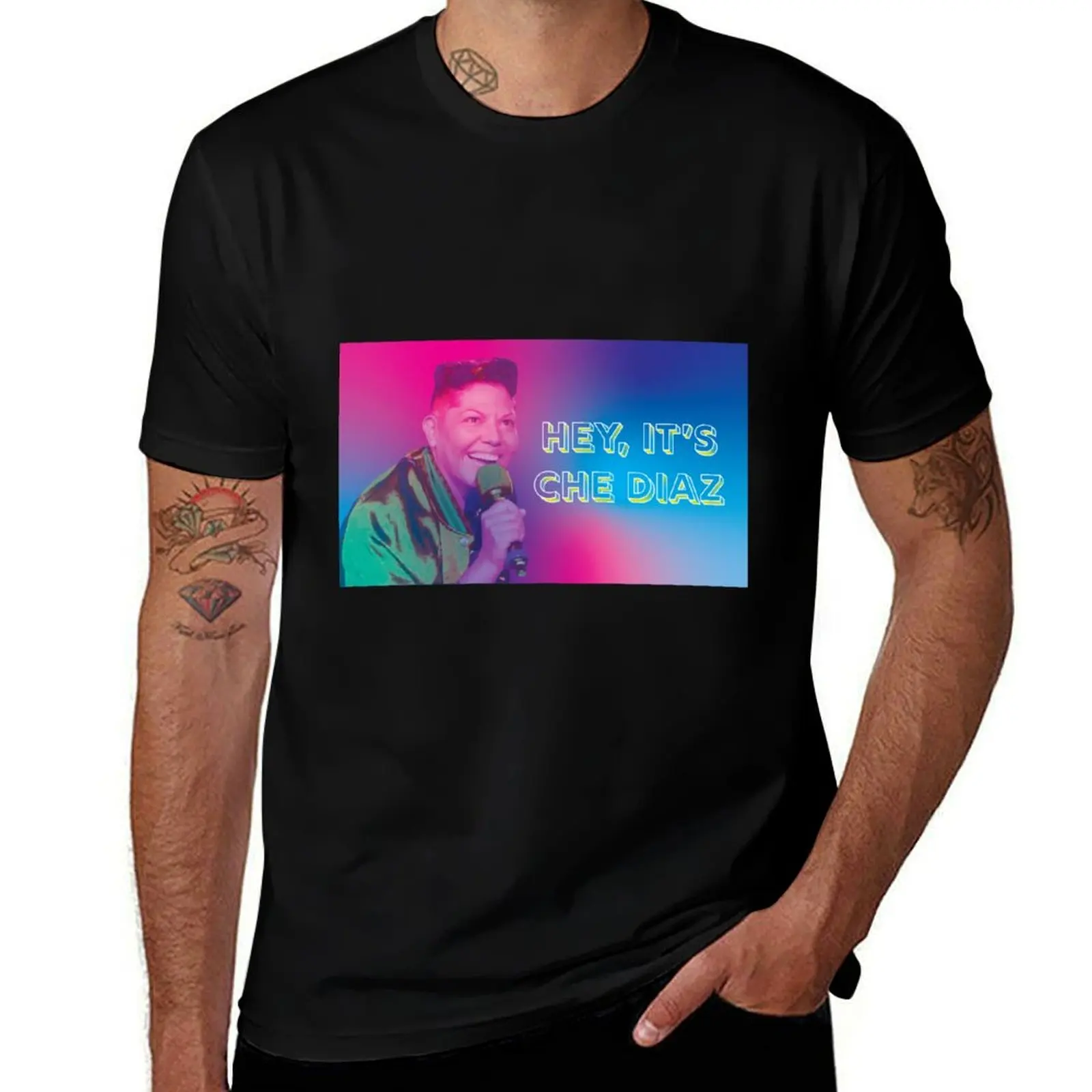 

It's Che Diaz T-Shirt custom shirt funny costumes Men's clothing