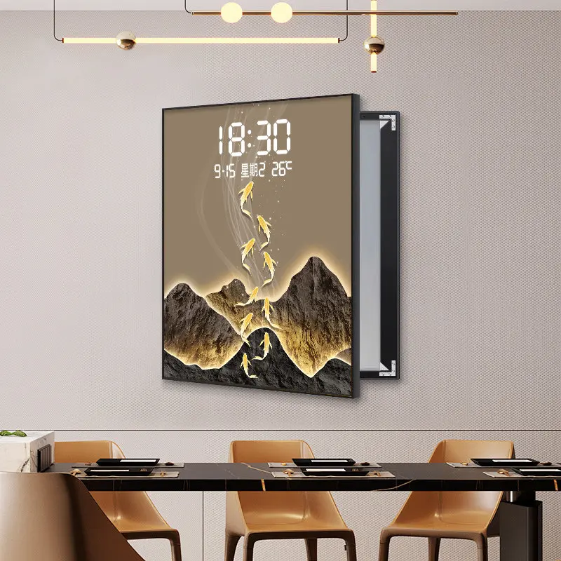 xx- Light Numbers Wall Clock Security Unique Decoration Digital Wall Clock Luxury Aesthetic Reloj De Pared Decorations Home^