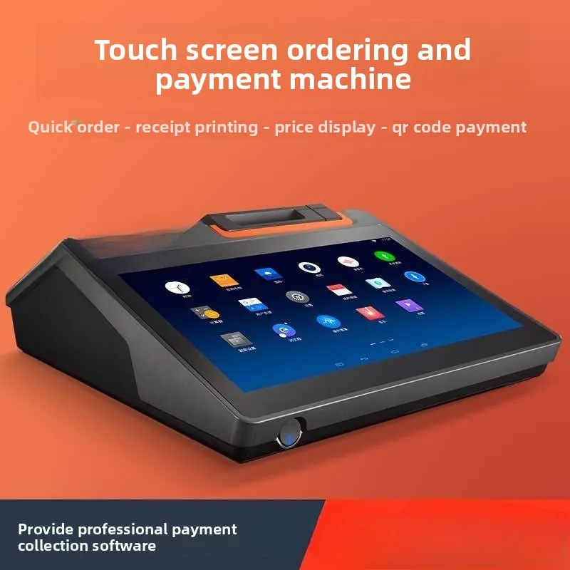 Cashier milk tea shop touch screen commercial cash register member all-in-one machine