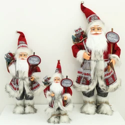 60/40cm Santa Claus Doll Children New Year Gift Merry Christmas Decoration for Home Shop Window Christmas Tree Ornaments Navidad