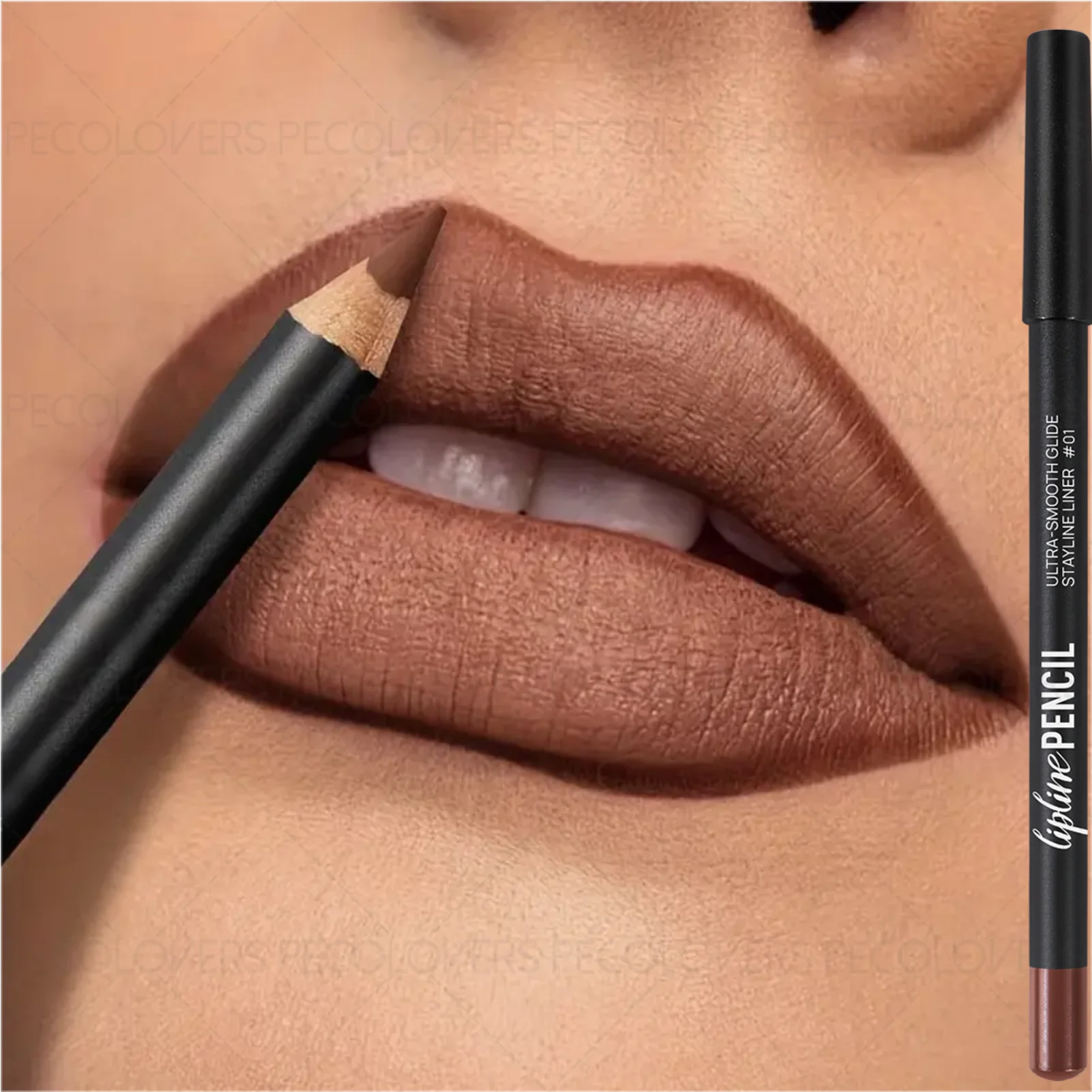 Matita per labbra opaca 1 pezzo, matita per labbra/rossetto impermeabile e a lunga durata, ricca in colori, Natale