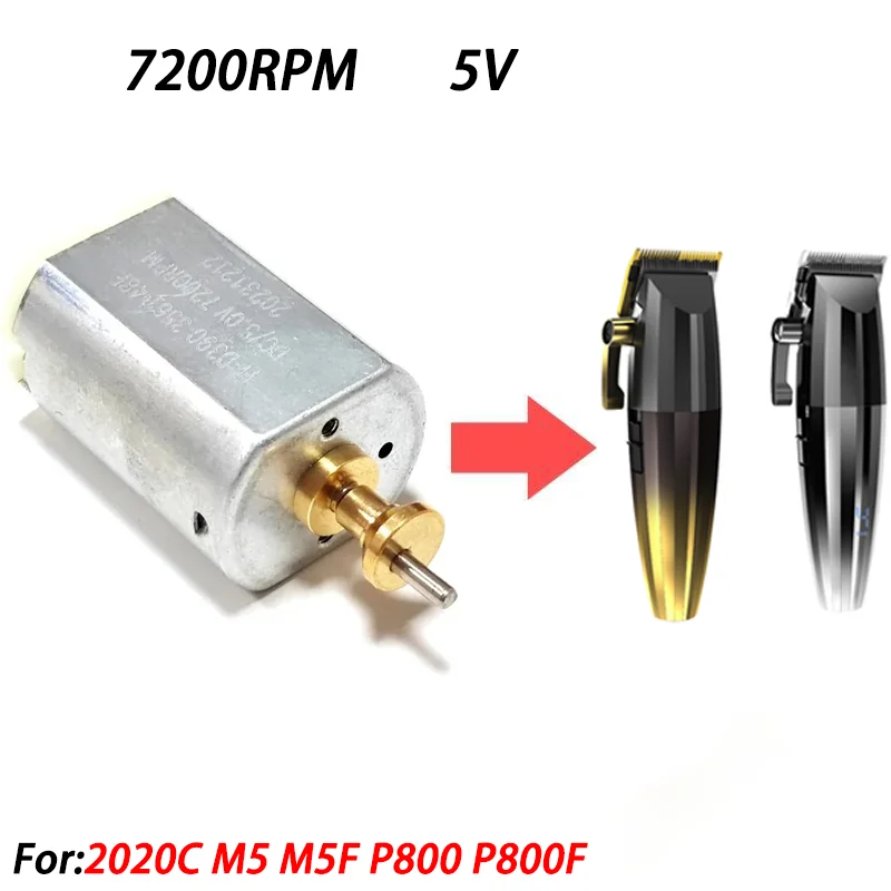 5V 7200 RPM Hair Clipper Motor Engine Professional Repair Replacement Tool for M5 M5F 2020C P800 P800F Mainboard Battery Spring