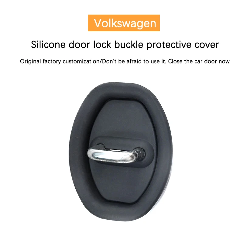 1PC New Car Door Mute Damping Cushion Silicone Door Lock Buckle Car Door Anti-collision Protective Cover For Model 3 Model Y