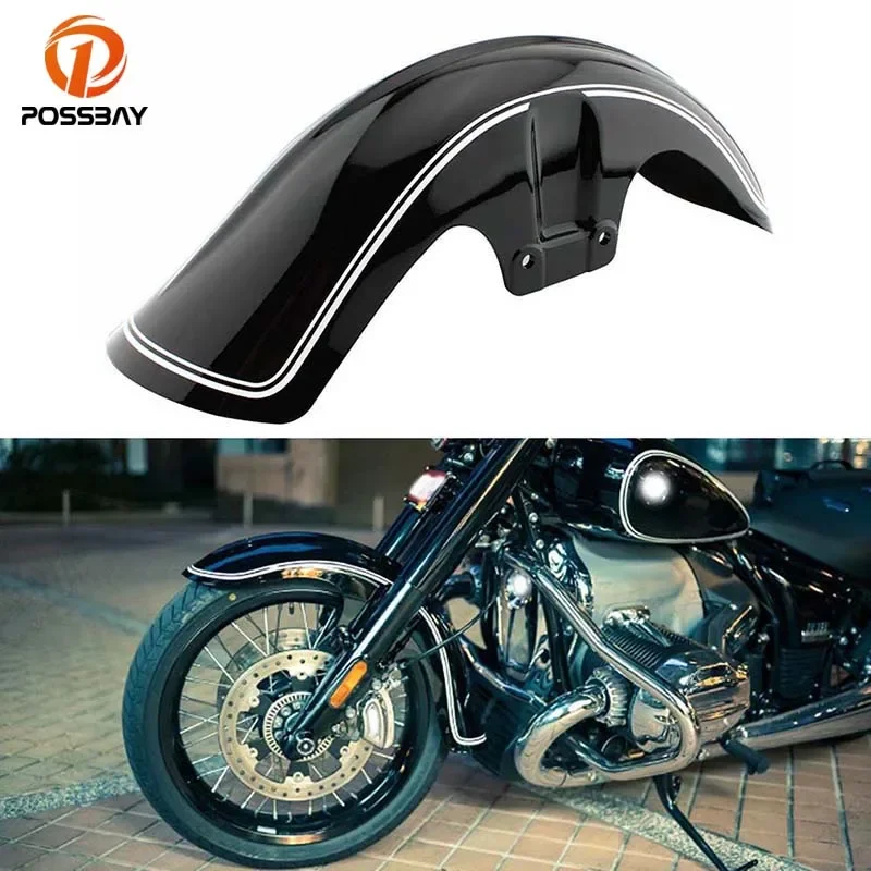 

Motorcycle Front Wheel Fender Mudguard Splash Guard ABS for BMW R18 Classic R 18 2021 2022 Gloss Black Accessories Replacement