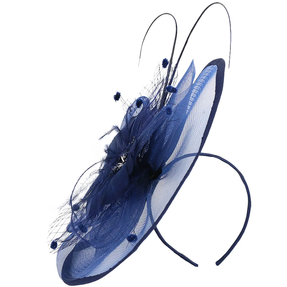 صافي تول فاسيناتور إكسسوار للشعر غطاء رأس نسائي لحفلات الزفاف والشاي والمناسبات الرسمية عتيقة 1920S فلابر #4