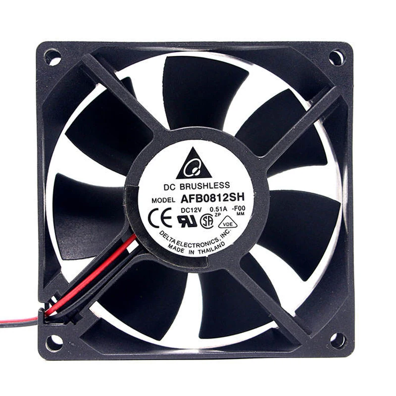 AFB0812SH 12V 0.51A 8025 Fan of the ball chassis with high air capacity