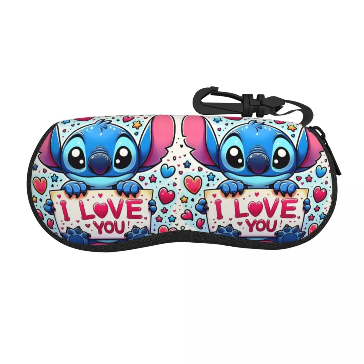 

Custom Lilo And Stitch Cartoon Shell Glasses Case Unisex Travel Kawaii Anime Eyeglasses Case Sunglasses Protector Box