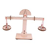 Wooden Balance Scale Kit Educational Toy Learning Material Recognition Addition Toy for Boys Girls