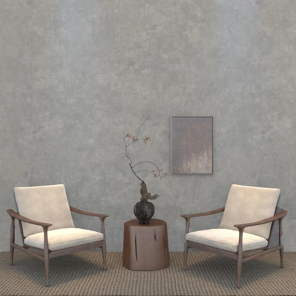 ورق جدران قابل للتقشير واللصق باللون الرمادي الفاتح السميك للغاية - ورق اتصال على الطراز الصناعي للجدران